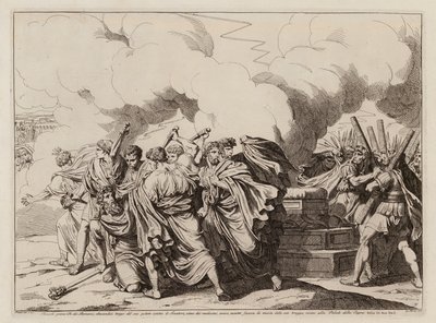 罗穆卢斯之死（蚀刻版画） 作者 Bartolomeo Pinelli