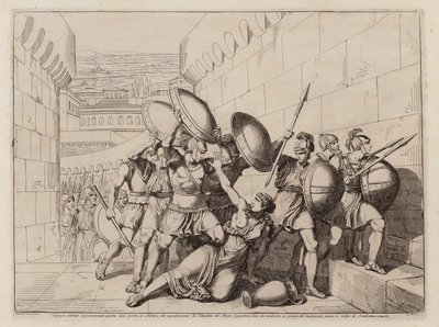 塔佩娅之死（蚀刻版画） 作者 Bartolomeo Pinelli