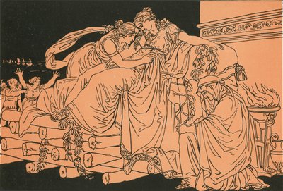 Dido在葬礼堆上 作者 Bartolomeo Pinelli