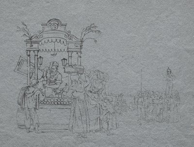 水果商贩 作者 Bartolomeo Pinelli