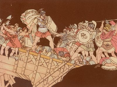 霍雷修斯在桥上 作者 Bartolomeo Pinelli