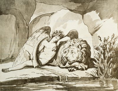 睡眠（Hypnos）。 作者 Bartolomeo Pinelli