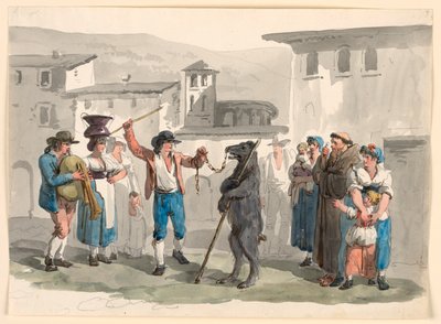 跳舞的熊 作者 Bartolomeo Pinelli
