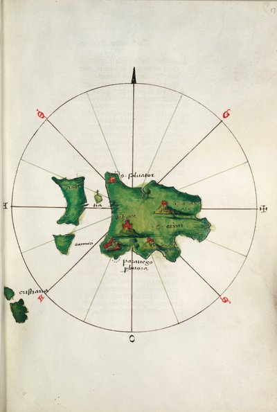 圣托里尼，十四行诗，约 1485 年（牛皮纸） 作者 巴尔托洛梅奥·达利·索内蒂