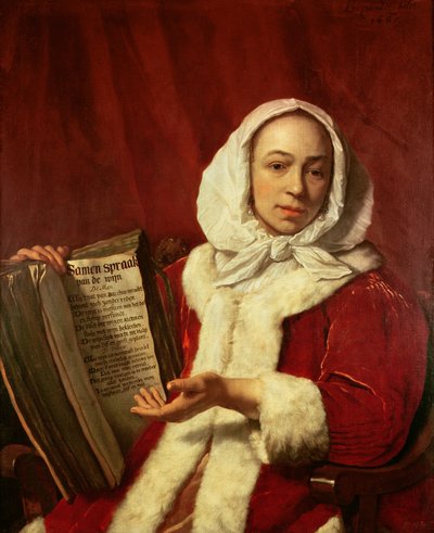 庆祝酒的一个少妇，1665年 作者 Bartolomeus van der Helst