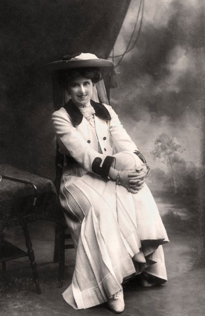 Decima Moore 1871-1964，英国女演员，1907年。 作者 巴萨诺工作室
