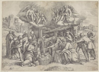 牧羊人的崇拜 作者 巴蒂斯塔·佛朗哥（Battista Franco）