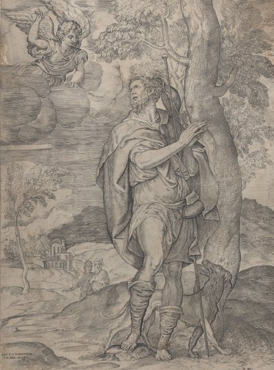 圣罗克，1535-73。 作者 巴蒂斯塔·德尔·莫罗