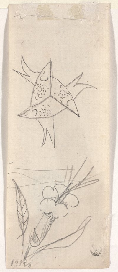 素描纸[背面] 作者 比阿特丽斯·戈德温·惠斯勒