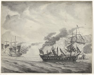 加的斯海战，1781 年 作者 乔治·马修斯·普罗布斯特