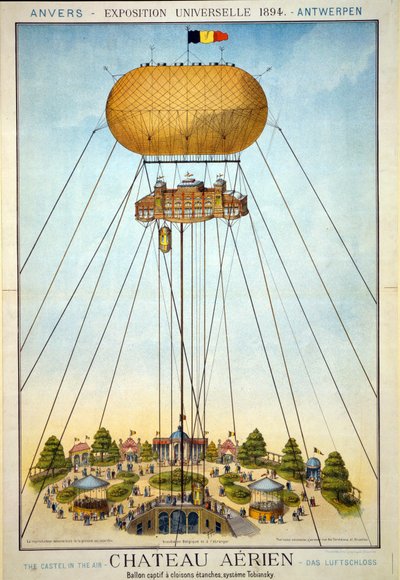 空中城堡，环球展，1894年 作者 比利时学校