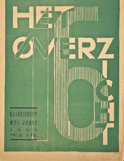 1923年发行的杂志《 Hetoverzicht》的封面，1923年 作者 比利时学校