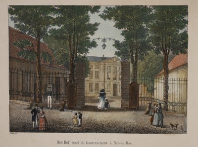 Het Hof，政府酒店位于&39;s-Hertogenbosch，c.1895（photochrom） 作者 比利时学校