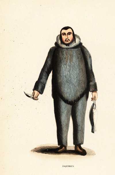 Inuit man of the Mackenzie River, Yukon, Canada 作者 比利时学校