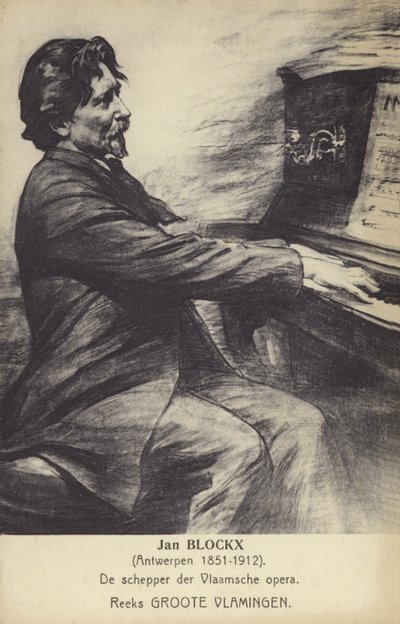 Jan Blockx，比利时作曲家，钢琴家兼教师（1851-1912） 作者 比利时学校