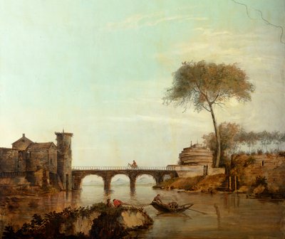 后面的第二个后室，会议室，古典风格的乡村场景壁画，可能是1810年左右，场景2 作者 比利时学校