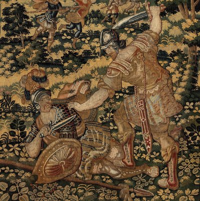 居鲁士二世大帝的故事，c.1590（挂毯） 作者 比利时学校