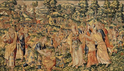 居鲁士二世大帝的故事，c.1590（挂毯） 作者 比利时学校