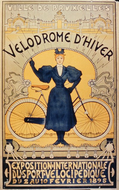 冬季赛车赛道，布鲁塞尔Velocipede Sports国际展览，1895年2月2日至10日 作者 比利时学校