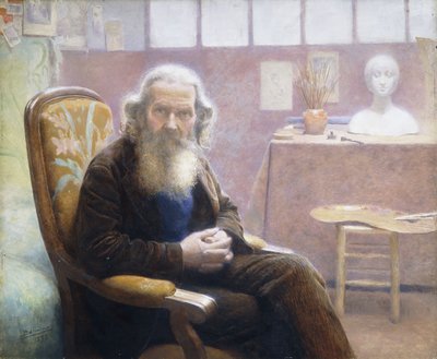 一位老艺术家；一位老艺术家 作者 Belmiro de Almeida
