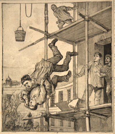 图卢兹的戏剧，来自1891年的“Le Petit Parisien” 作者 Beltrand和Clair Guyot，E。Dete