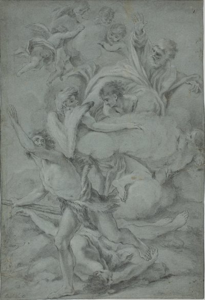 上帝在亚伯被杀后诅咒该隐 作者 贝内德托·卢蒂（Benedetto Luti）