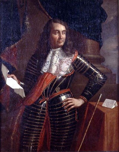 Novellara伯爵阿方索的肖像，1666年（对78358） 作者 Benedetto and Cesare 1637 88 Gennari