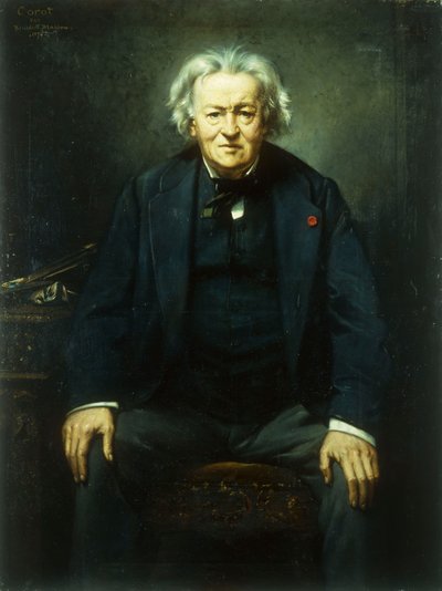 让·巴蒂斯特·卡米尔·科罗（Jean Baptiste Camille Corot）的肖像，1874年 作者 本尼迪克特·马森