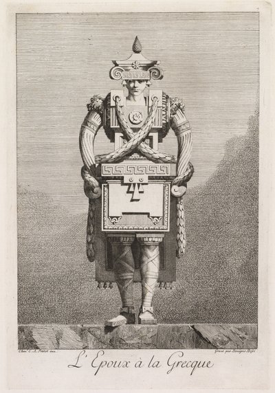 希腊化装舞会：LEpouxàla Grecque板7号，1771年。 作者 贝尼尼奥·博西