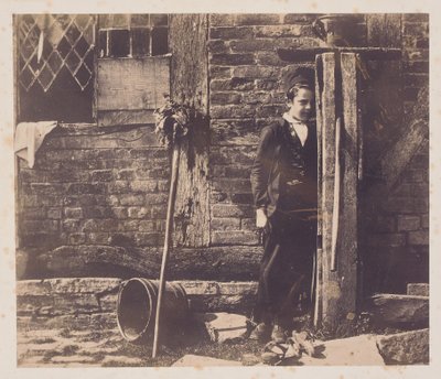 沃尔特·张伯伦（Walter Chamberlain）躲在Bredicot泵后，1850年代中期 作者 本杰明·布雷克内尔·特纳