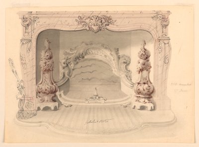 图纸，铸铁炉排，约 1840 年 作者 本杰明·迪恩·怀亚特