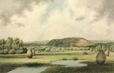 West Rock，New Haven，Connecticut，c.1854-60（wc on paper） 作者 本杰明·科