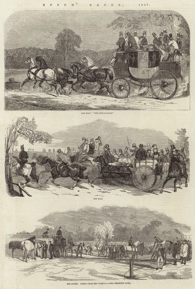 Epsom Races，1857 作者 本杰明·鲱鱼
