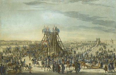 凯瑟琳大帝在圣彼得堡参观冰山，1788年 作者 本杰明·帕特森（Benjamin Paterssen）