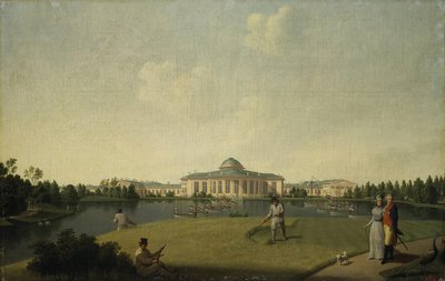 1797年之前，花园里的陶瑞德宫的景色 作者 本杰明·帕特森（Benjamin Paterssen）