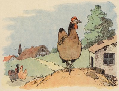 本杰明-拉比尔为 Chantecler 创作的插图（彩色石版画） 作者 本杰明·拉比尔