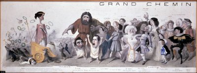 Le Grand chemin de la后代：悲剧和喜剧的表现——Benjamin Roubaud的平版印刷，Maison de Balzac，巴黎 作者 本杰明·鲁博