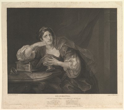 Sigismonda Sigismunda，1795年6月4日。 作者 本杰明·史密斯
