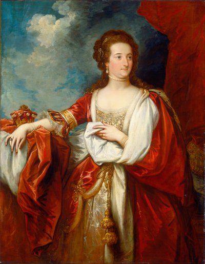 伊丽莎白，埃芬汉伯爵夫人，约 1797 年（布面油画） 作者 Benjamin West