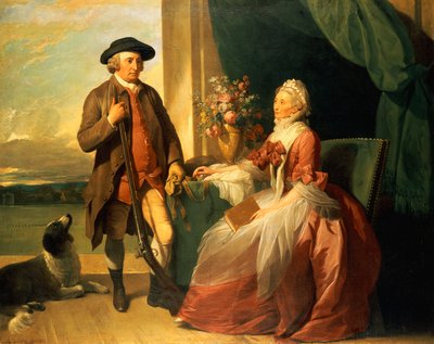 Robert Grafton先生和Mary Partridge Wells Grafton夫人，1773年 作者 本杰明·韦斯特