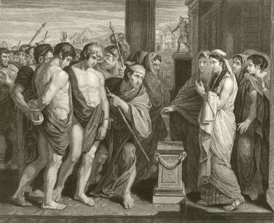 Pylades和Orestes 作者 本杰明·韦斯特