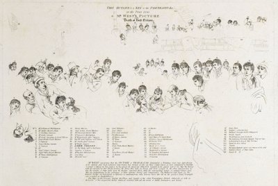 霍雷肖-纳尔逊之死（1758-1805）》中出现的人物素描识别图 作者 本杰明·韦斯特
