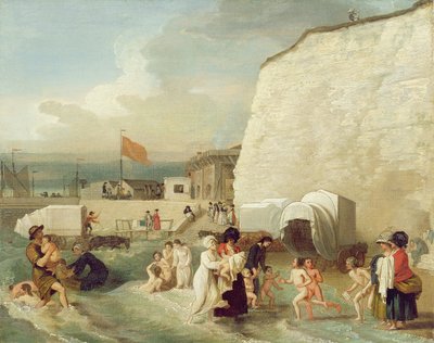 拉姆斯盖特的沐浴场所，约1788年（布面油画） 作者 本杰明·韦斯特