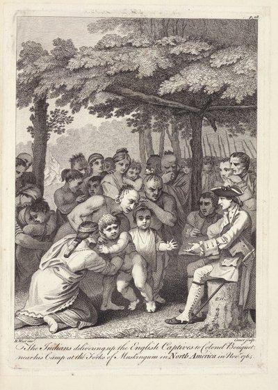 1764年11月，印第安人在北美Muskingham福克斯营地附近向Colonel Bouquet派遣英国俘虏 作者 本杰明·韦斯特