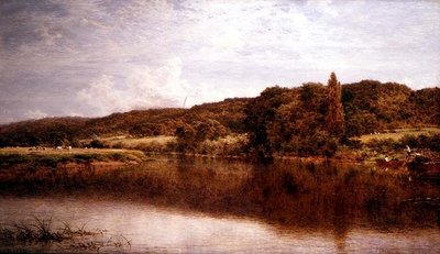 泰晤士河上的斯特里特利河景区 作者 本杰明·威廉姆斯（Benjamin Williams）领导人