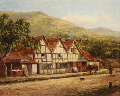 The Old Blacksmiths Shop，Great Malvern，1871 作者 本杰明·威廉姆斯（Benjamin Williams）领导人