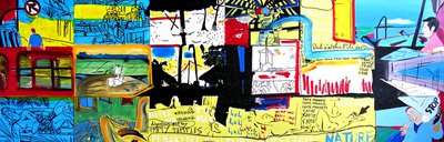 巴厘岛不再是众神之岛，2004 年（布面油画） 作者 伯努瓦·埃尔万·布歇罗