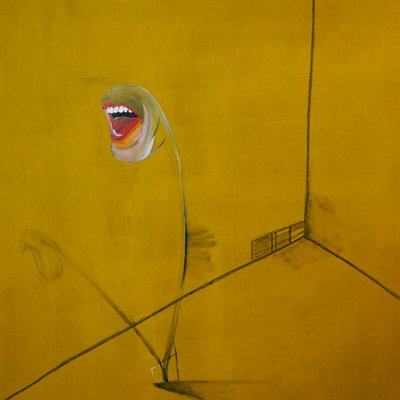 La colère，画板 2，2016 年（布面油画和丙烯画） 作者 伯努瓦·埃尔万·布歇罗