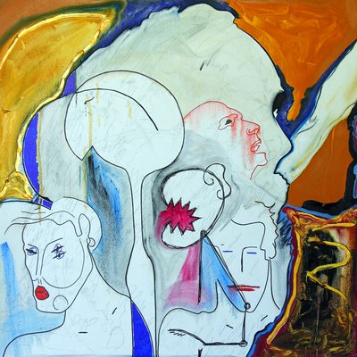 迈克尔-阿克曼，2001 年（布面油画） 作者 伯努瓦·埃尔万·布歇罗