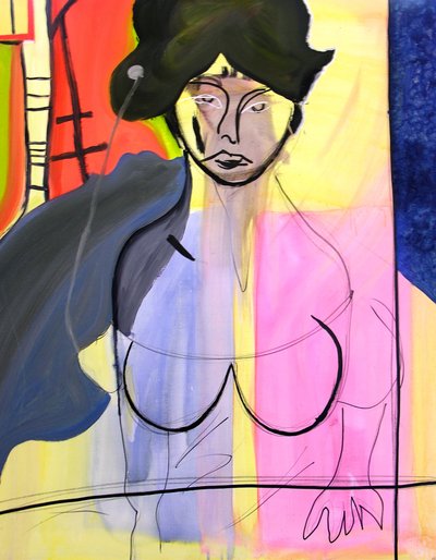 N. 小姐 1，2000 年（布面油画） 作者 伯努瓦·埃尔万·布歇罗